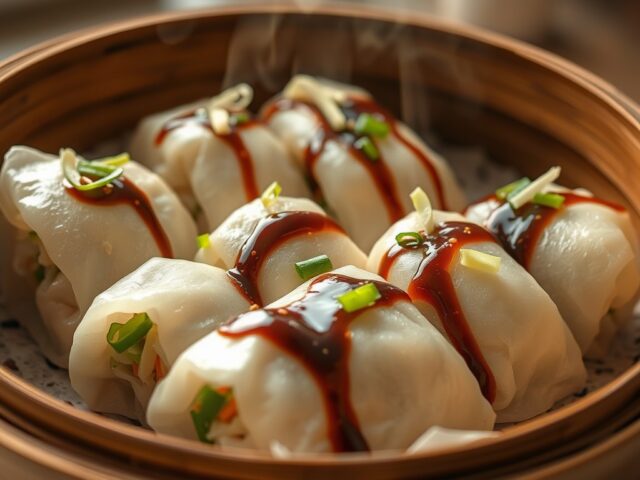 Gestoomde Chinese visrolletjes