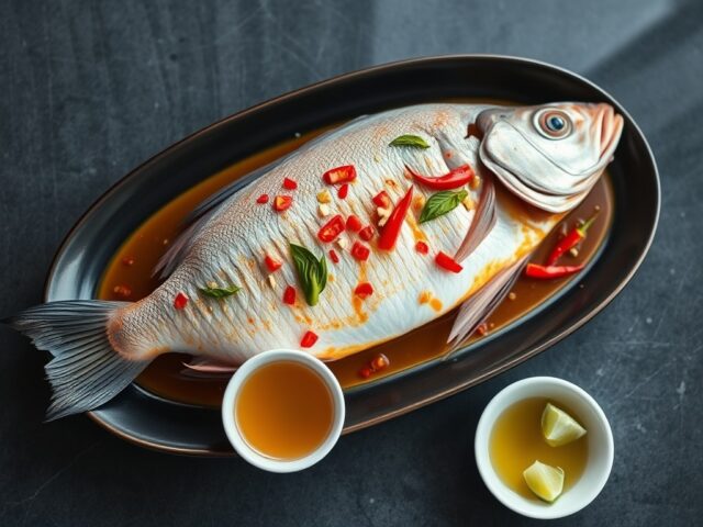 Gestoomde Snapper met Tomaten Saus