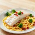 Gestoomde Zalmfilet met Tagliatelli