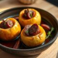 Gevulde appels met bloedworst