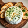 Gevulde brie- camembert met toast