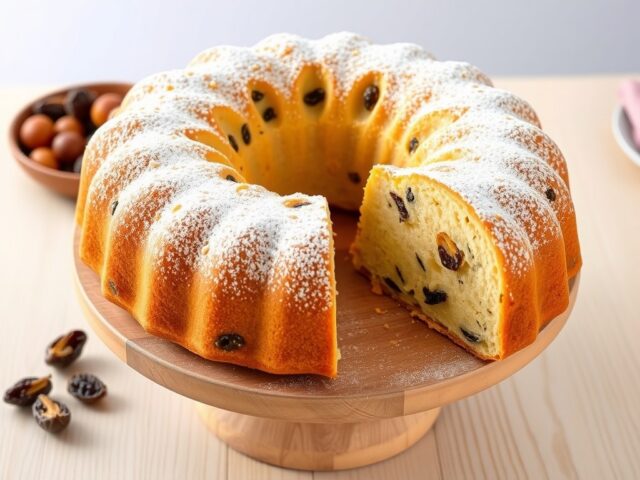 Gevulde cake in tulbandvorm