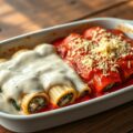 Gevulde Canelloni met Bechamelsaus en Tomatensaus