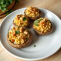 Gevulde champignions met noten