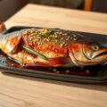 Gevulde forel uit de oven