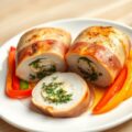 Gevulde kipfilet met parmaham