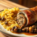 Gevulde konijnenbout met spätzle
