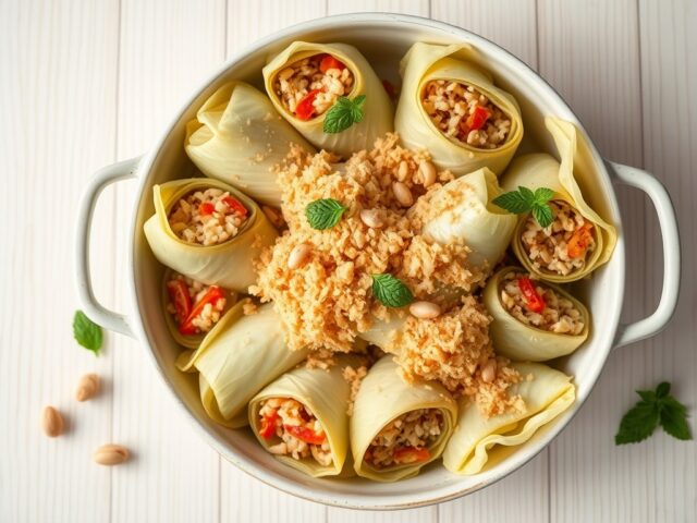 Gevulde kool met paprika’s