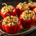 Gevulde paprika met krab