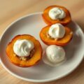 Gevulde perzik uit de oven