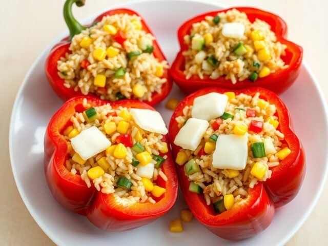 Gevulde puntpaprika’s