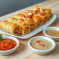 Gevulde shoarma rolletjes