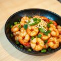 Gewokte Garnalen met Knoflook
