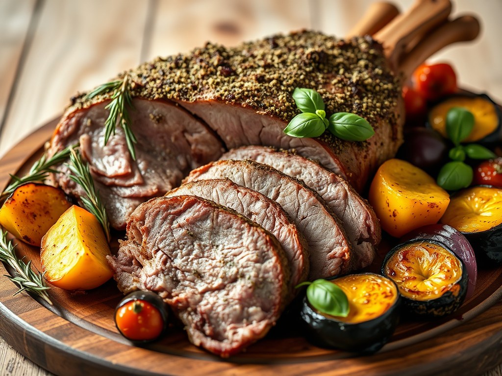 Gigot d’agneau, AI-gegenereerde illustratie