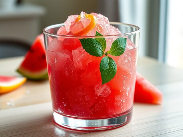 Granita van watermeloen