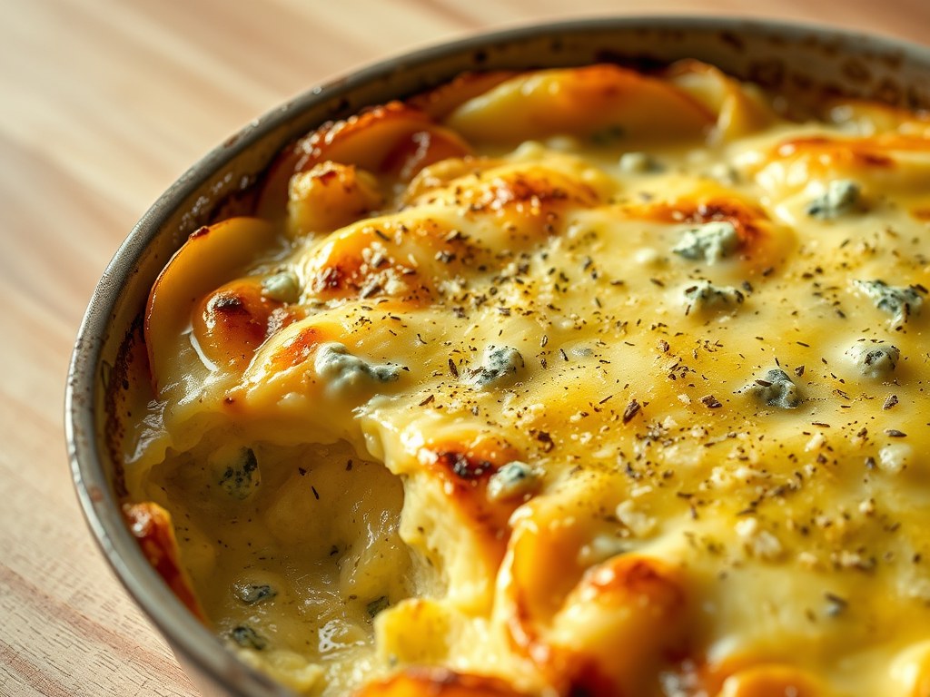 Gratin Roquefort, AI-gegenereerde illustratie