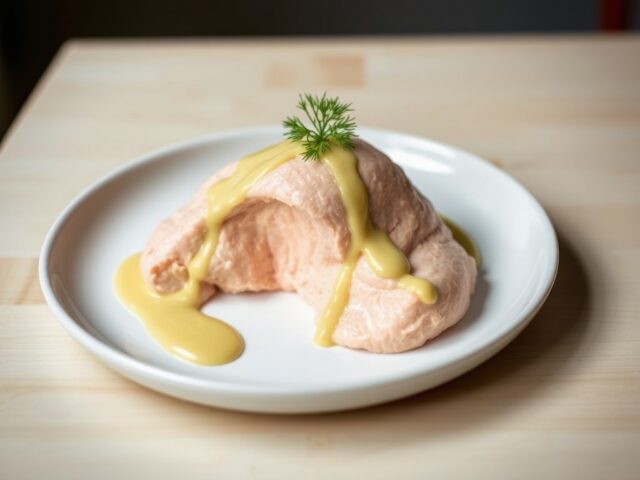 Gravad lax-mousses met mosterd-dillesaus