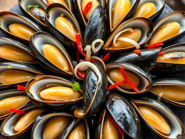 Greenshell mosselen met frisse marinade