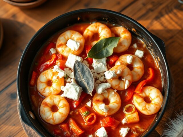Griekse Saganaki met garnalen