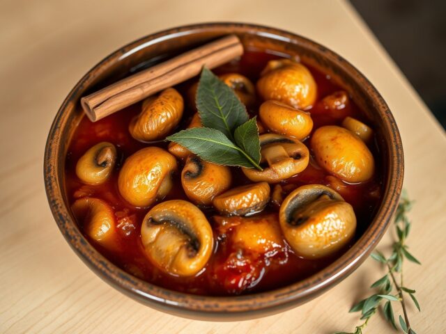 Griekse stifado met champignons