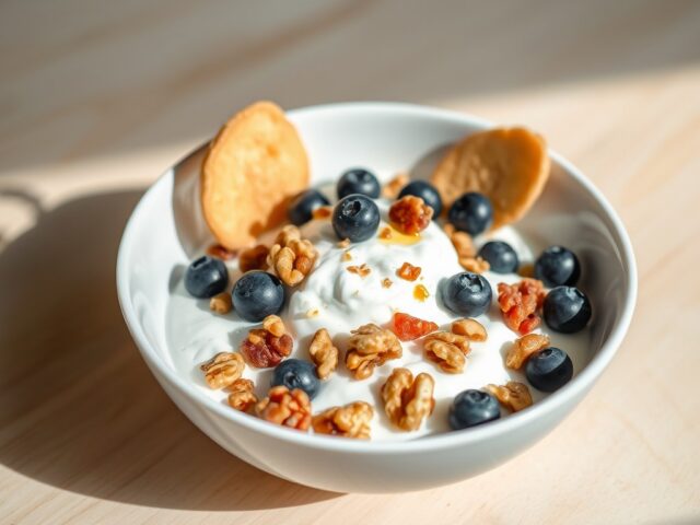 Griekse yoghurt met kletskoppen en walnoten