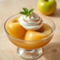 Groene appeltjes als fris dessert
