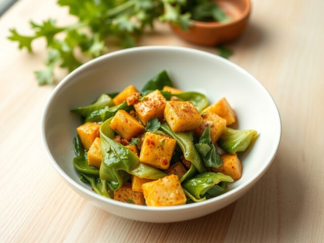 Groenlof of zuckerhut met seitan