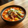 Groentecurry met geroosterde kokos