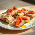 Groentepakketjes met rauwe ham