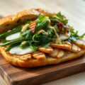 Grote sandwich van Turks brood