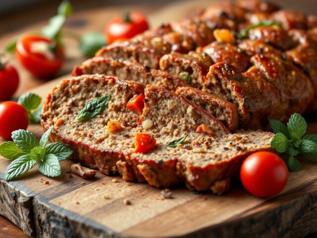 Gyros gehaktbrood uit de oven