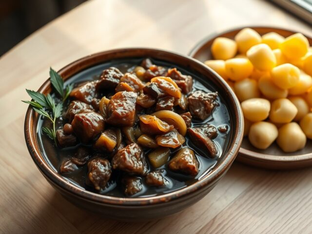 Hachee met aardappeltjes
