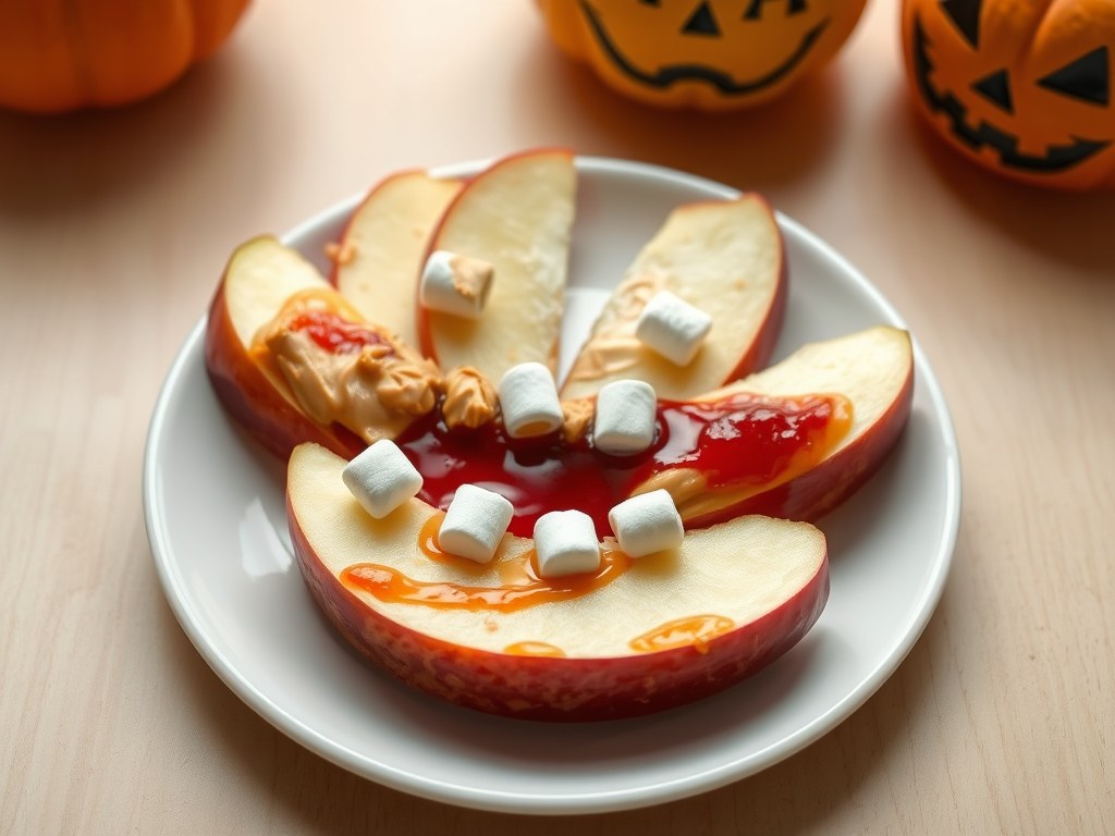Halloween dessert, AI-gegenereerde illustratie
