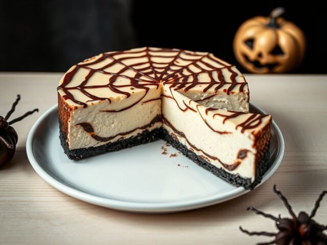 Halloween recept voor spooky Nutella cheesecake