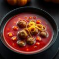 Halloweenbloedsoep met beestjes