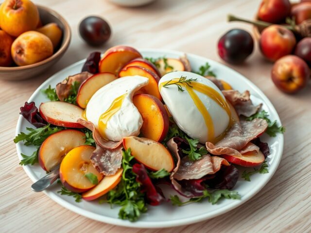 Ham-Kaas-Vruchten Salade