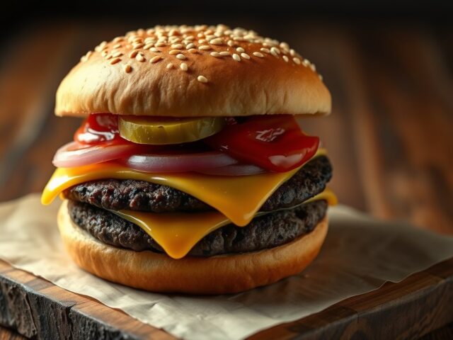 Hamburger (zoals je ze bij McDonalds krijgt)