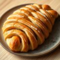 Hanenkam met eiwitglazuur