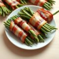Haricots verts in spek gerold