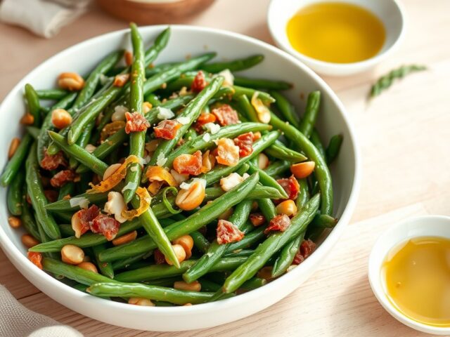 Haricots Verts met Pancetta en Citrus-Zeste