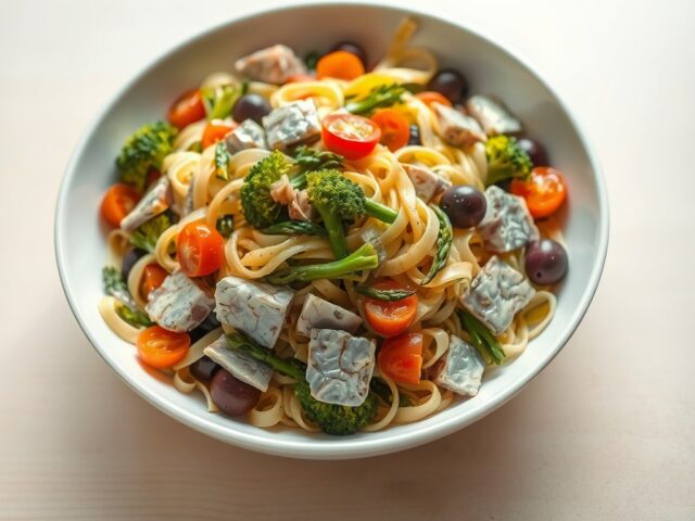 Haring-pastasalade