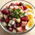 Haringsalade met rode bietjes