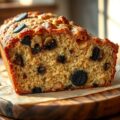 Hartige appelcake met zwarte pens en Postel Blond