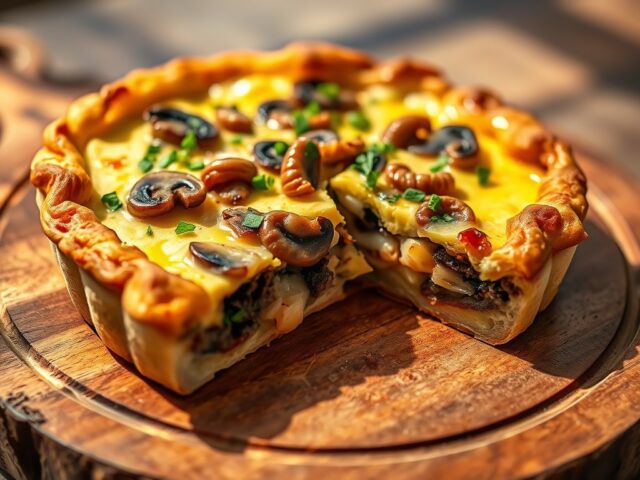 Hartige Champignontaart
