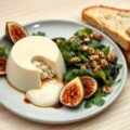 Hartige panna cotta met vijgensalade