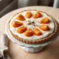 Hazelnoottaart met abikozen-kwarkcréme