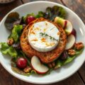 Herfstsalade met warme geitenkaas