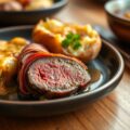 Hertenhaasje met Nazareth-aardappelgratin
