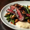 Hertensteak met wijnsaus