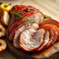 Hespengebraad met appels en peren